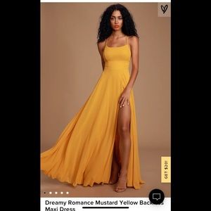 Lulu yellow maxi dress